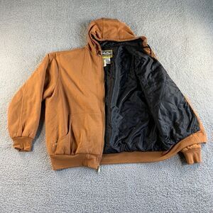 Walls Workwear Jacket Mens 50-52 Insulated Chore Bomber Quilted Coat Hooded Farm